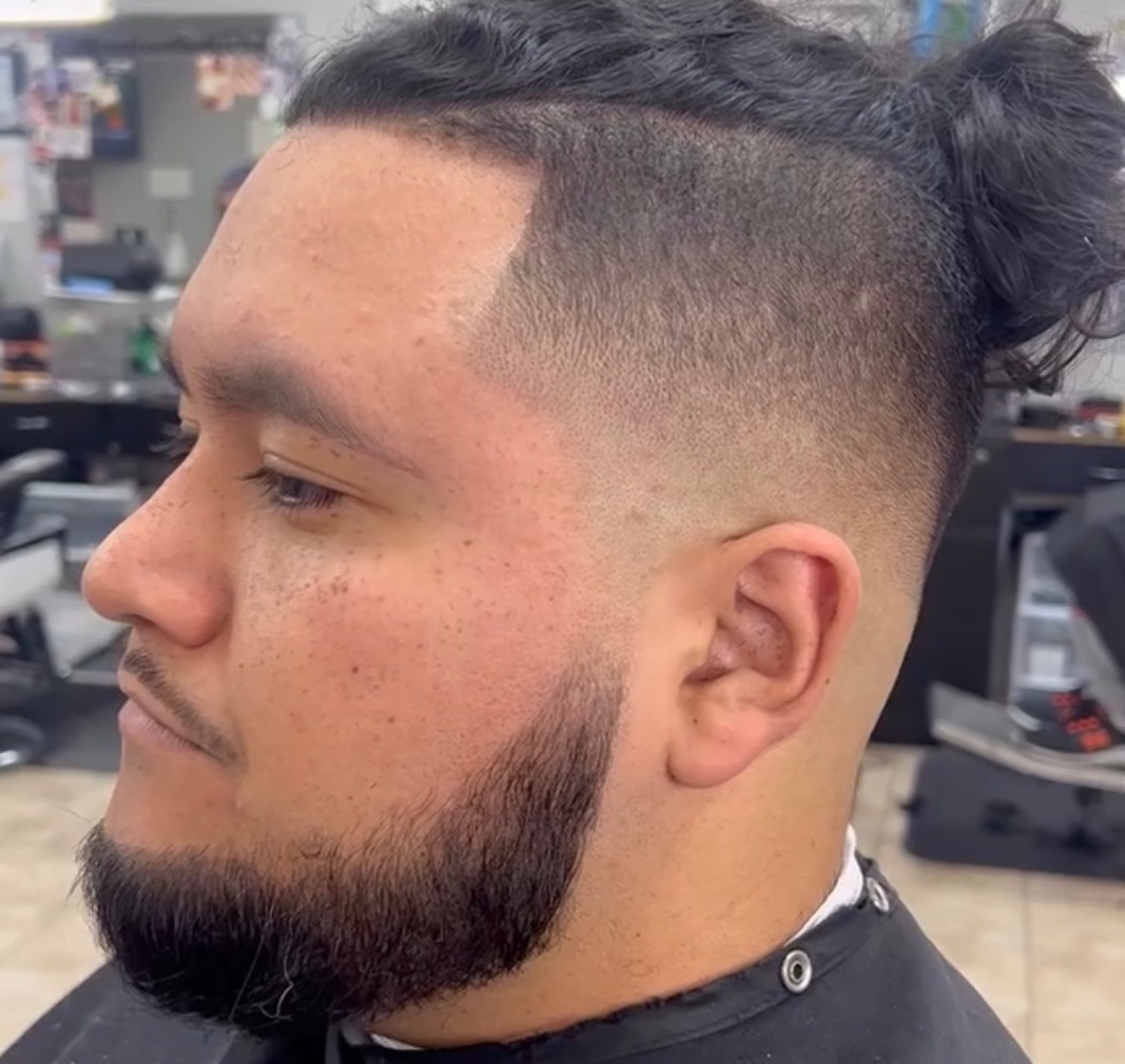 Cut'n It Close — Top Knot Drop Fade